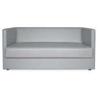 Sofa Kuba z funkcją spania z eko skóry Meditap kolor szary.