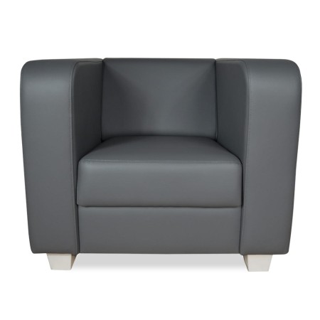Fotel BRUNO - eko skóra kolor szary
