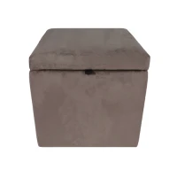 Pufa kwadratowa otwierana 40X40 tkanina Casablanca kolor brąz 679.