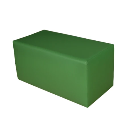 Pufa prostokątna 80x40 cm eko skóra kolor zielony